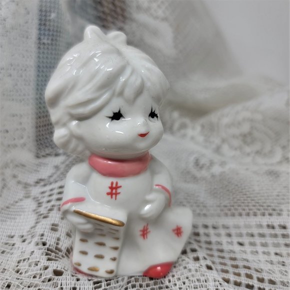 Sophia -Ann Figurine Little Girl Pink & Gold Trim - Picture 7 of 7